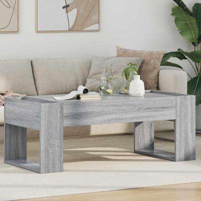 Salontafel Grijs Sonoma 110 x 50 x 41 cm Bewerkt hout