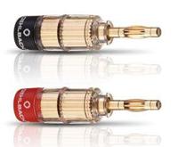 Oehlbach 3020 Luidsprekerconnector Stekker, recht Goud, Rood, Zwart 4 stuk(s) - thumbnail