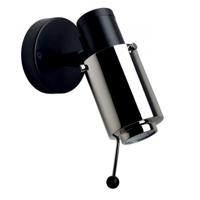 DCW Editions Biny Spot Bulb Wandlamp - Zwart/nikkel - met stokje - zonder schakelaar - thumbnail