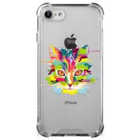 iPhone SE 2022/2020 | iPhone 8/7 Stevig | Bumper Hoesje | Cat Color - thumbnail