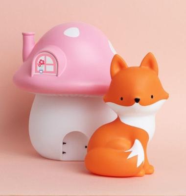 Kleine nachtlamp voor kinderen LITTLE LIGHTS vos A Little Lovely Company sinaasappel - thumbnail