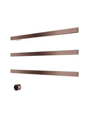 Hotbath &MORE set van 3 rails RAS80 SQUARE 80 cm met separate schakelaar en inbouw element Geborsteld Koper PVD (RAS80-3BCP) Hotbath &MORE set van 3 rails RAS80 SQUARE 80 cm met separate schakelaar en inbouw element Geborsteld Koper PVD (RAS80-3BCP)