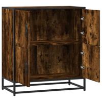 Dressoir 68x35x76 cm bewerkt hout gerookt eikenkleurig - thumbnail