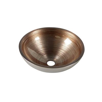 Waskom Sapho Murano Rond 40x14 cm Glas Koper Waskom Sapho Murano Rond 40x14 cm Glas Koper