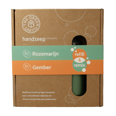 The Green Lab Co Handzeep premium starterset rozemarijn & gember 1 Set The Green Lab Co Handzeep premium starterset rozemarijn & gember 1 Set