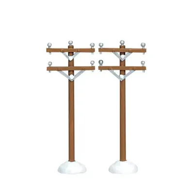 Kerstfiguur Telephone poles LEMAX - Lemax Kerstfiguur Telephone poles LEMAX - Lemax