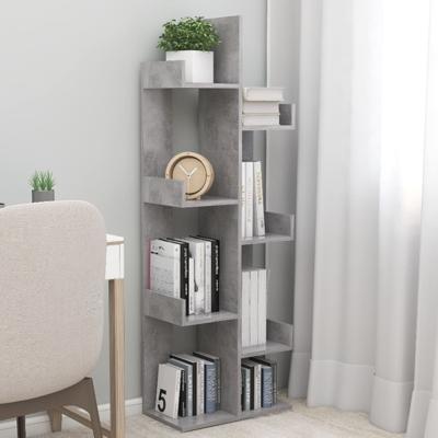 VidaXL Boekenkast 48x25,5x140 cm bewerkt hout betongrijs
