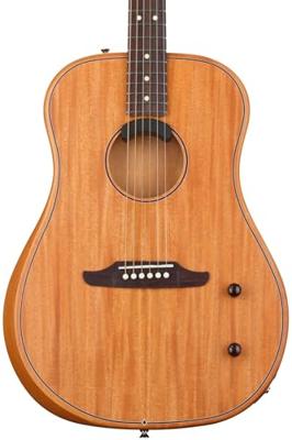 Fender Highway Series Dreadnought RW All-Mahogany elektrisch-akoestische westerngitaar met deluxe gigbag