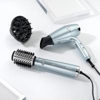 BaByliss Hydro-Fusion Hydro Fusion Air Styler Heteluchtborstel Warm Aqua-kleur, Zwart, Metallic 700 W 2,5 m - thumbnail