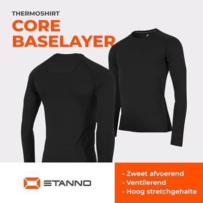 Stanno 446101K Core Baselayer Long Sleeve Shirt Kids - Black - 128 Stanno 446101K Core Baselayer Long Sleeve Shirt Kids - Black - 128