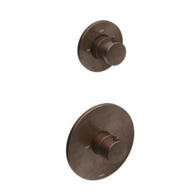 Douchethermostaat Hotbath Cobber Inbouw 1 Stopkraan Verouderd Messing (excl. inbouwdeel) Living Colours