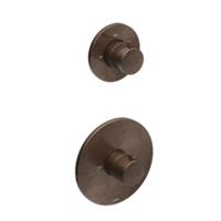 Douchethermostaat Hotbath Cobber Inbouw 1 Stopkraan Verouderd Messing (excl. inbouwdeel) Living Colours - thumbnail