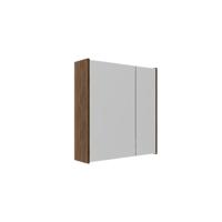 Saniclass Holz Pure Spiegelkast - 60x63x16cm - inclusief zijpanelen - Walnut pure SW1420838/SW1212815 - thumbnail