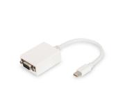 Adapter DisplayPort naar VGA Digitus by Assmann DB-340407-001-W Wit Zwart 15 cm - thumbnail