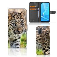 OPPO A72 | OPPO A52 | Telefoonhoesje | Met pasjeshouder | Baby Luipaard - thumbnail