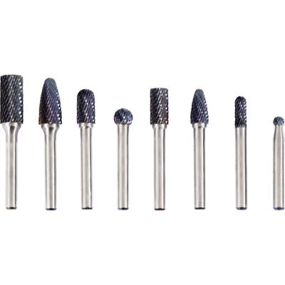 FRITZFURT 2602-6008 Frezenset Carbide Lengte 150 mm Schachtdiameter 6 mm