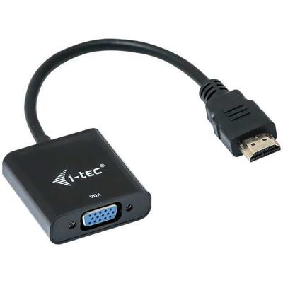 i-tec HDMI2VGAADA HDMI Adapter [1x HDMI-stekker - 1x VGA-bus] Meerdere kleuren 0.15 m