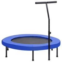 Fitnesstrampoline met handgreep en veiligheidsmat 122 cm - thumbnail