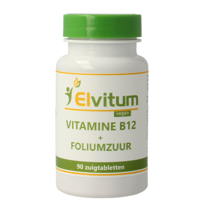 Elvitum Vitamine B12 + Foliumzuur Zuigtabletten