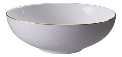 Porseleinen Kom Golven - Nippon White - 780ml 19 x 5.5cm