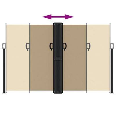 Windscherm uittrekbaar 160x1200 cm beige Windscherm uittrekbaar 160x1200 cm beige