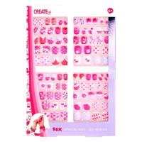 Create It! kunstnagels zelfklevend maxi set, 96st - thumbnail