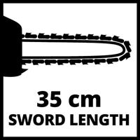 Einhell GC-PC 1335/1 I Kettingzaag Benzine 1,3 kW Lengte mes 350 mm - thumbnail