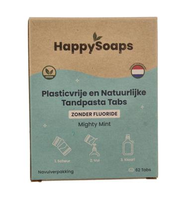 Happysoaps Zonder Fluoride Tandpasta Navulling Tabs Happysoaps Zonder Fluoride Tandpasta Navulling Tabs