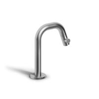 Clou Kaldur Fonteinkraan Met Korte Uitloop Links Geborsteld RVS 15.9x4.5x10.6cm - thumbnail