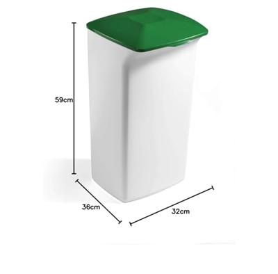 Durable afvalbak Durabin 40 liter, wit