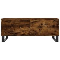 Salontafel 90x50x36,5 cm bewerkt hout gerookt eikenkleurig - thumbnail