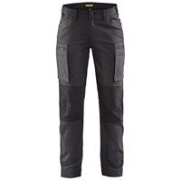 Blåkläder Dames Service werkbroek stretch 71591146 | Donkergrijs/Zwart | Maat 42 - 7330509484975 - thumbnail