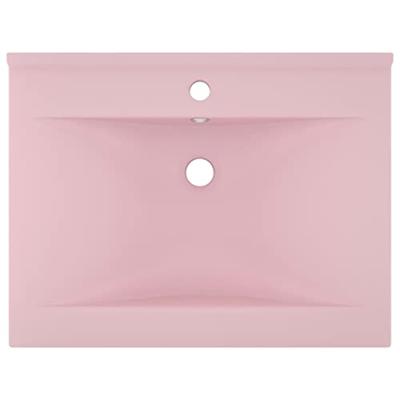 VidaXL Wastafel met kraangat 60x46 cm keramiek matroze