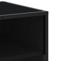 Tv-meubel 180x40x46 cm bewerkt hout zwart - thumbnail
