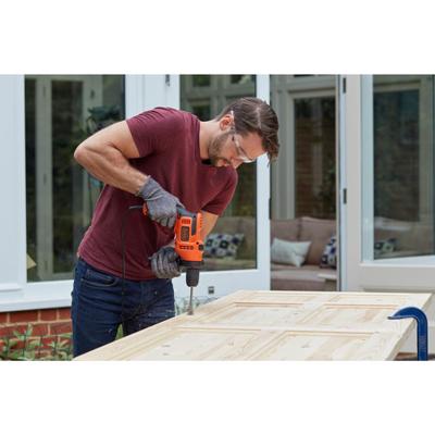 Set met boor en accessoires Black & Decker BEH200-QS 500 W 230 V 230-240 V - thumbnail