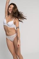 2-Pack Push up / Plunge BH&apos;s - Sonia - Goedkope T-shirt kanten Bh&apos;s - 3/4 Cup - thumbnail