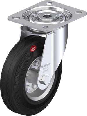 Blickle LI-VEHI 125R Zwenkwiel Wieldiameter: 125 mm Draagvermogen (max.): 90 kg 1 stuk(s)