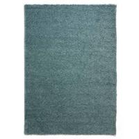 Tapeso Hoogpolig vloerkleed shaggy Trend effen - lichtblauw - 80x150 - thumbnail