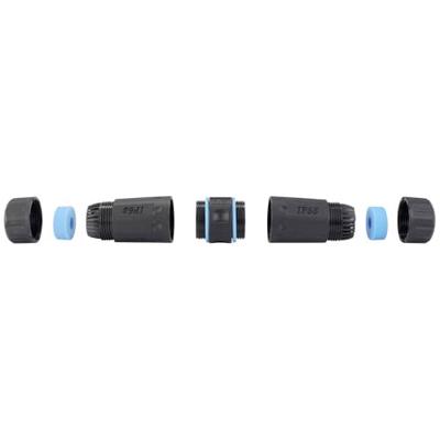 Renkforce RJ45 Netwerk Adapter CAT 6 [1x RJ45-bus - 1x RJ45-bus] Zwart