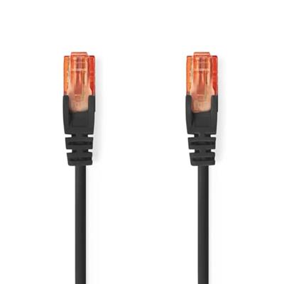 Nedis CAT6 Netwerkkabel | RJ45 Male | RJ45 Male | U/UTP | 30.0 m | Rond | PVC | Zwart | Label - CCGL85200BK300