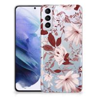 Smartphone hoesje Samsung Galaxy S21 Plus Watercolor Flowers - thumbnail