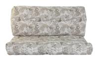 Kussen DKD Home Decor Voor op de grond Grijs Lichtbruin Aluminium Blad van een plant 120 x 80 x 16 cm - thumbnail