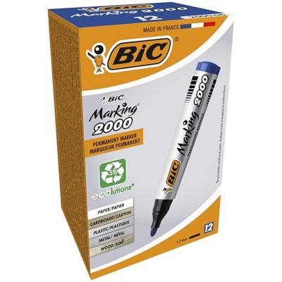 Viltstift bic 2000 ecolutions rond l blauw | 12 stuks