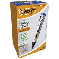 Permanente markeerstift Bic Marking 2000 Blauw 12 Onderdelen - thumbnail
