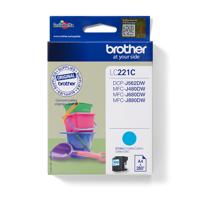 Inktcartridge Brother LC-221C blauw - thumbnail