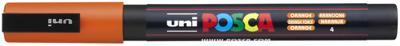 Uni-Posca Posca marker, afm pc-3m, lijndikte 0,9-1,3 mm, fijn, oranje, 1 stuk