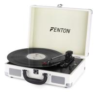 Fenton RP115D Retro Platenspeler in Koffer met Ingebouwde Speakers, Bluetooth en USB - Wit - thumbnail