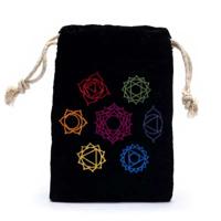 Katoenen Tasje 7 Chakra's - 19 x 13 cm - thumbnail