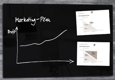 Sigel SI-GL140 Glasmagneetbord Artverum 1000x650x15mm Zwart Sigel SI-GL140 Glasmagneetbord Artverum 1000x650x15mm Zwart