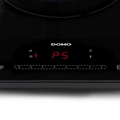 Domo inductiekookplaat, 1 vuur, 2000W, zwart